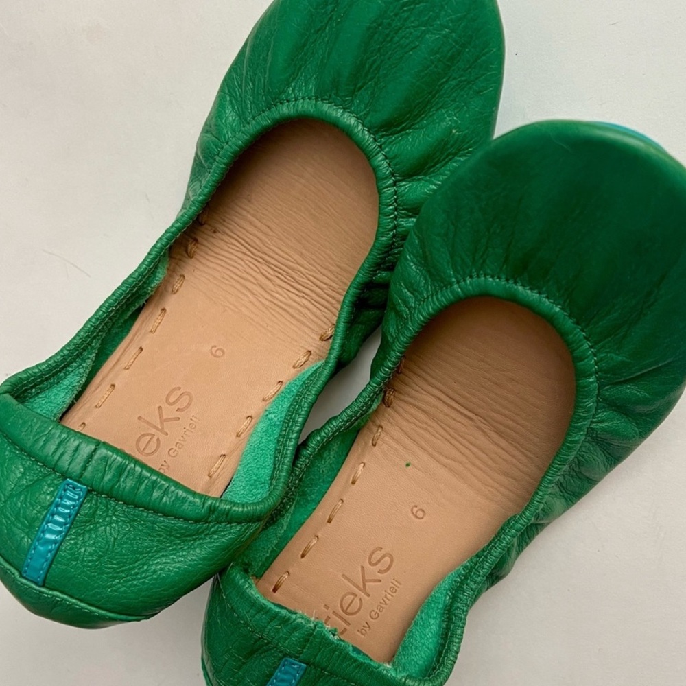 Tieks Green Ballet Flats